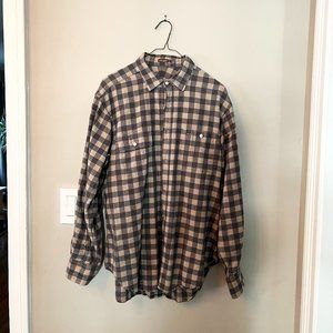 J. McLaughlin Plaid Classic Fit Shirt Button Down - M